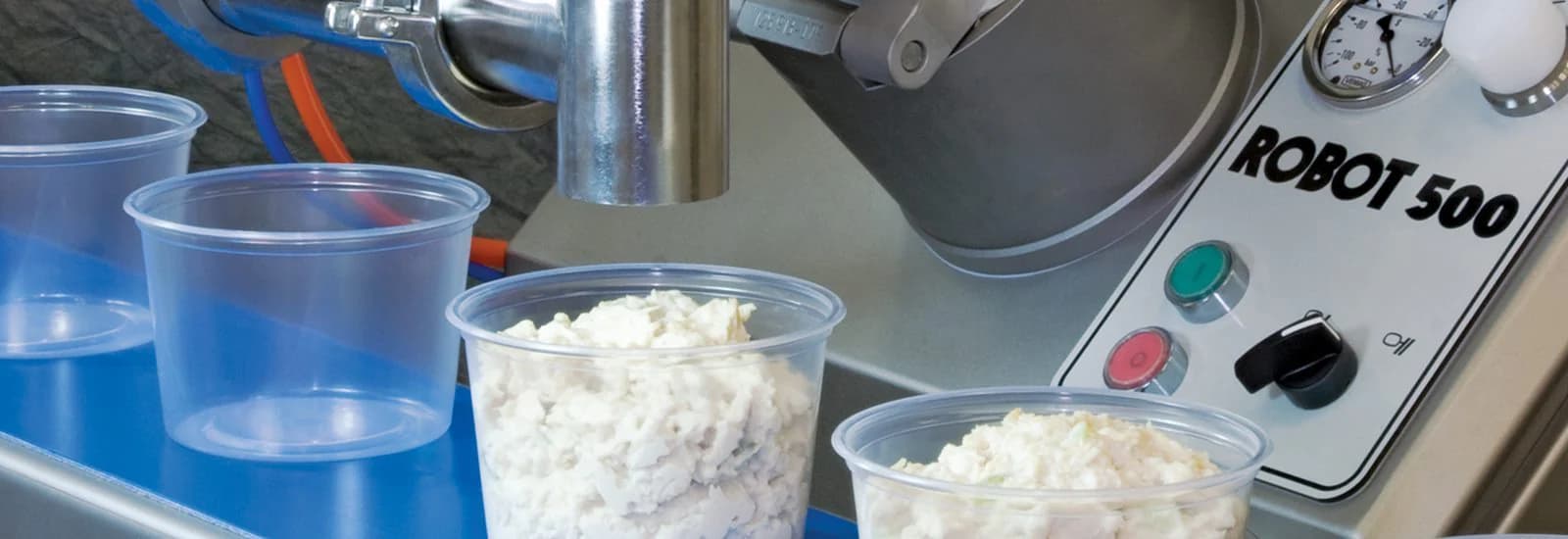 VEMAG Robot 500 depositing salad into cups