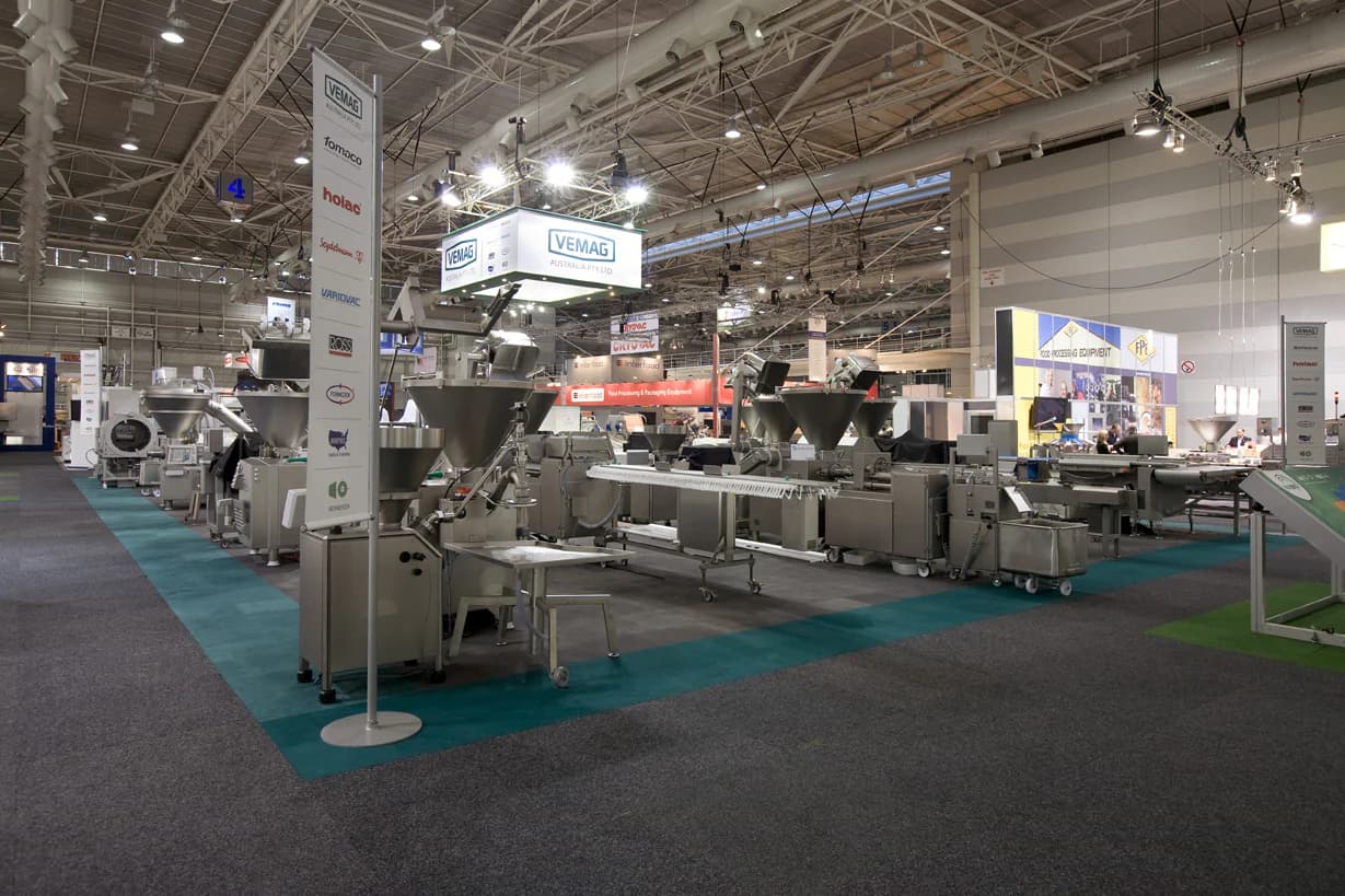 View along the VEMAG stand